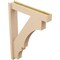 Ekena Millwork 6-in W x 32-in D x 44-in H Balboa Block Rough Cedar Woodgrain TimberThane Outlooker, Primed Tan OUTUR060X32X44BOA44RCPR - alternate 6